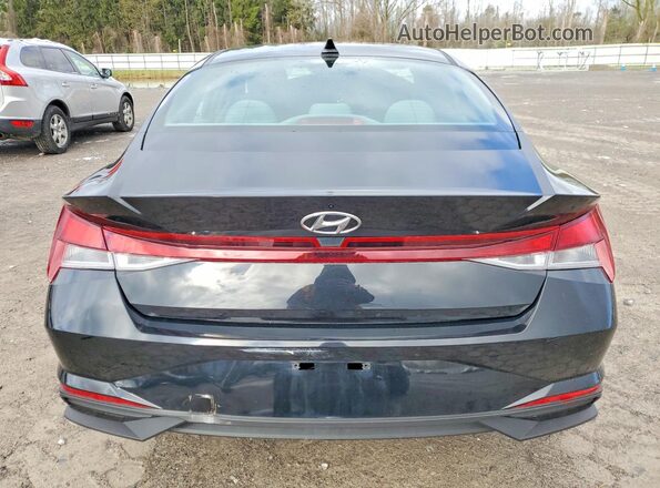 5NPLL4AG0MH050591 2021 HYUNDAI ELANTRA Black Вид салону спереду