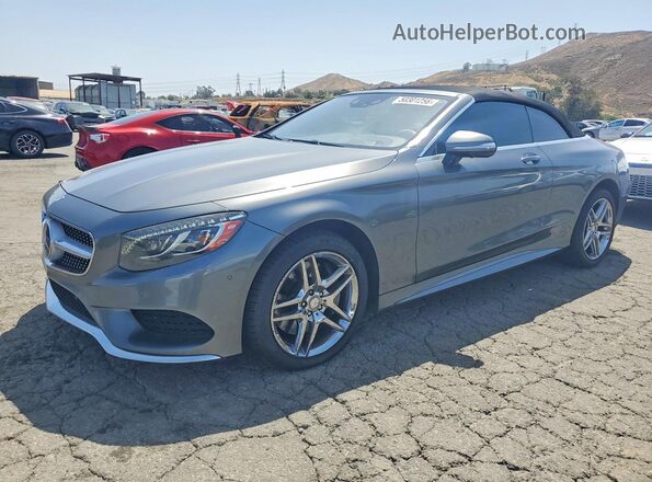 WDDXK8CB0HA024959 2017 MERCEDES-BENZ S Серый Передняя левая четверть