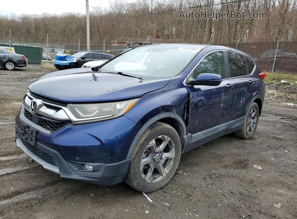 2HKRW2H5XHH654116 2017 HONDA CRV Синий Задняя левая четверть