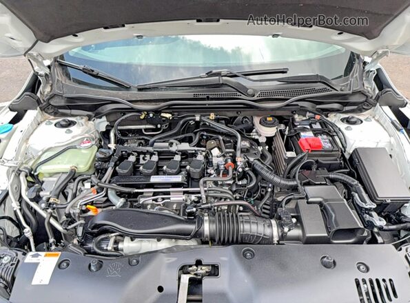JHMFC1F37KX001308 2019 HONDA CIVIC Белый Вид панели приборов