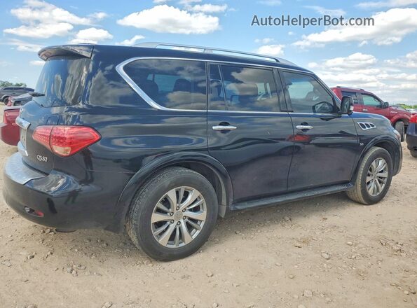 JN8AZ2NE9H9158312 2017 INFINITI QX80 Черный Передняя правая четверть