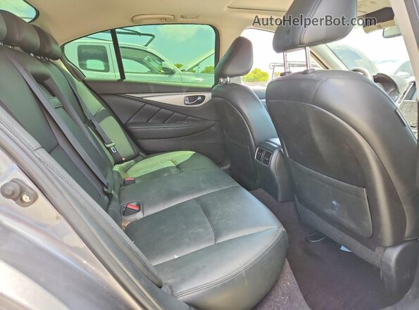 JN1EV7AP8KM543316 2019 INFINITI Q50 Серебряный Вид задней части салона
