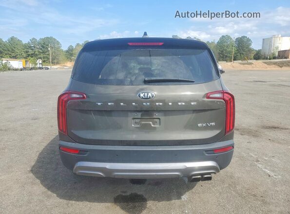 5XYP34HC4MG098607 2021 KIA TELLURIDE Black Front interior view