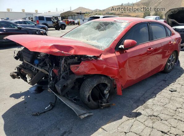 3KPF24AD8KE120216 2019 KIA FORTE Красный Передняя левая четверть