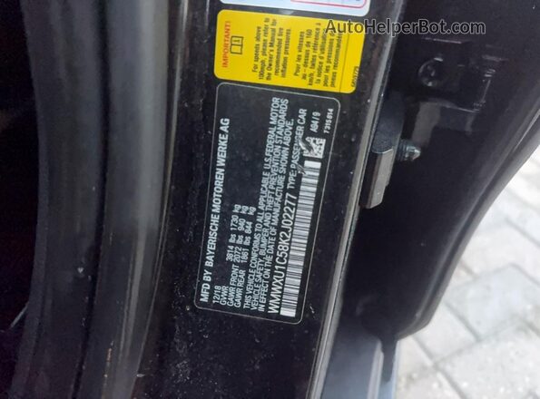WMWXU1C58K2J02277 2019 MINI COOPER Черный Вид задней части салона