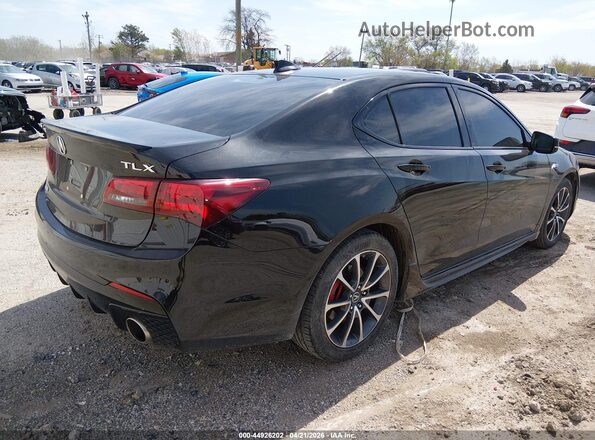 19UUB1F80JA800454 2018 ACURA TLX Черный Задняя правая четверть