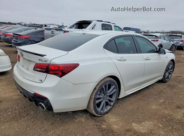 19UUB2F63KA000494 2019 ACURA TLX White Trasero derecho
