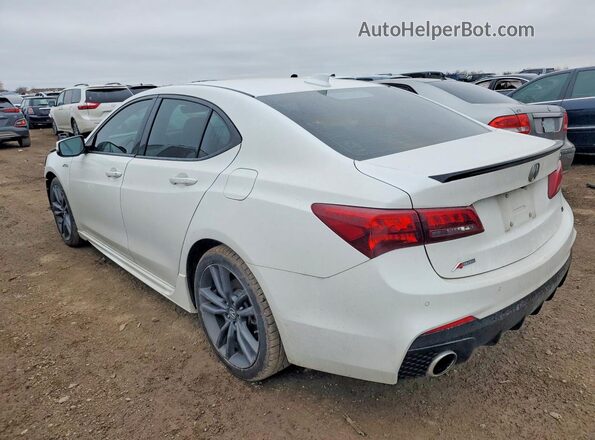 19UUB2F63KA000494 2019 ACURA TLX White Trasero izquierdo