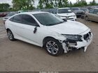 2018 Honda Civic Lx White vin: 19XFC2F55JE018776