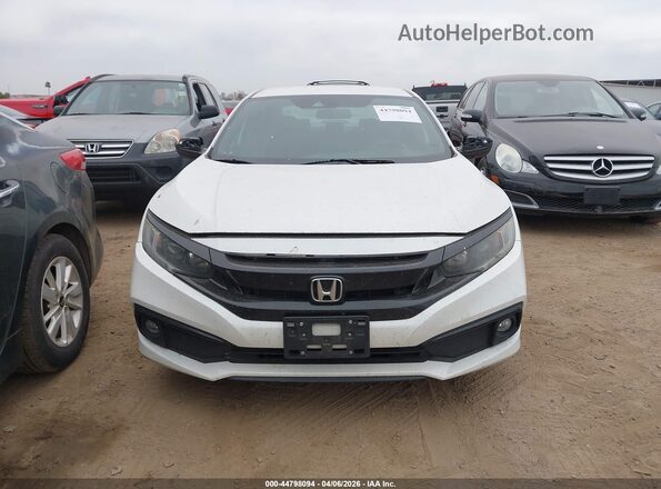 19XFC2F87LE212366 2020 HONDA CIVIC White Вид щитка приладів