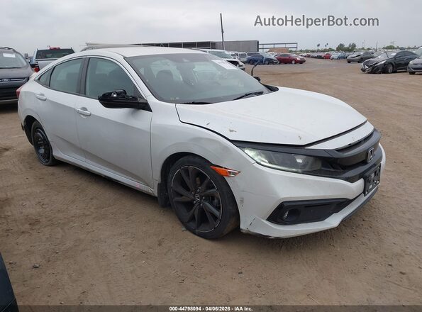 19XFC2F87LE212366 2020 HONDA CIVIC White Передня права чверть