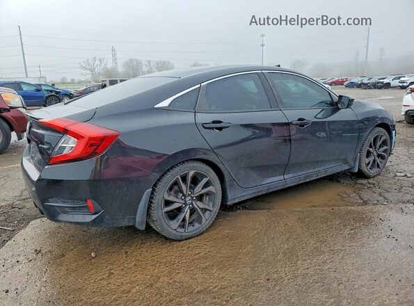 19XFC2F88KE037785 2019 HONDA CIVIC Черный Задняя правая четверть