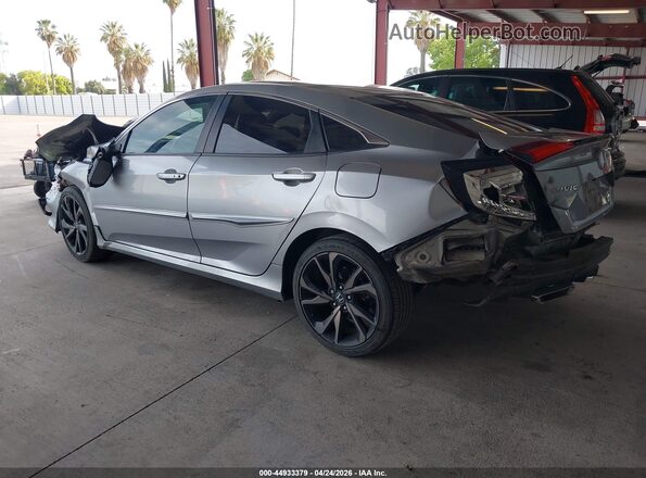19XFC2F89KE212822 2019 HONDA CIVIC Серебряный Задняя левая четверть