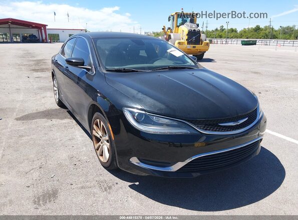 1C3CCCAB1GN145586 2016 CHRYSLER 200 Черный Передняя правая четверть