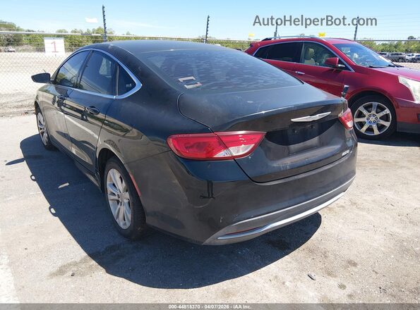 1C3CCCAB1GN145586 2016 CHRYSLER 200 Черный Задняя левая четверть