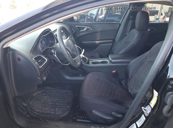 1C3CCCAB7GN120949 2016 CHRYSLER 200 Черный Вид салона спереди