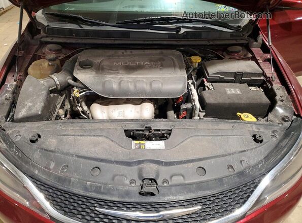 1C3CCCBB8GN161055 2016 CHRYSLER 200 Red Widok wnętrza z tyłu