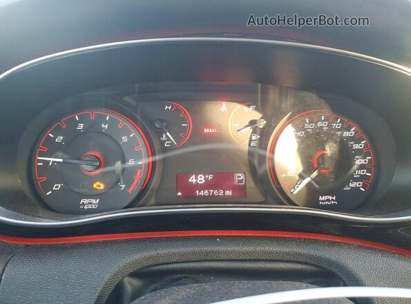 1C3CDFAA1GD593340 2016 DODGE DART Черный Вид щитка приборов