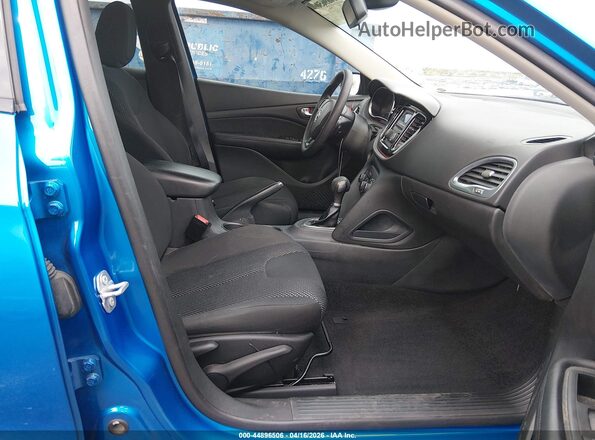 1C3CDFAA1GD728445 2016 DODGE DART Blue Вид салону спереду