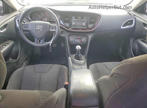 1C3CDFAA2GD703960 2016 DODGE DART Black Առջևի վահանակի տեսք