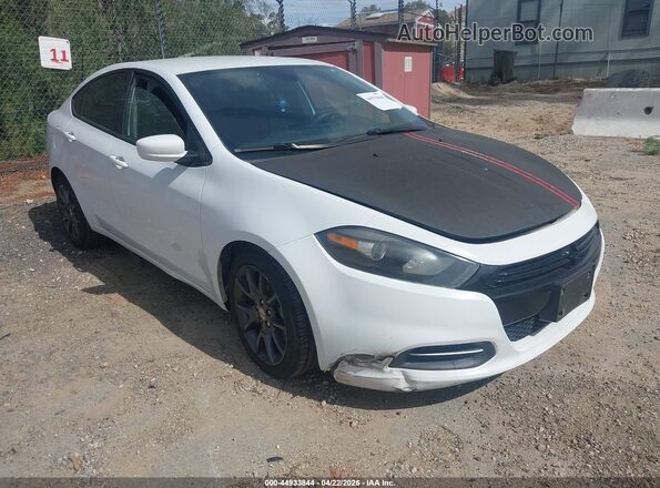 1C3CDFAA5GD606249 2016 DODGE DART White Передня права чверть