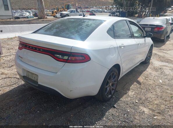 1C3CDFAA5GD606249 2016 DODGE DART White Задня права чверть