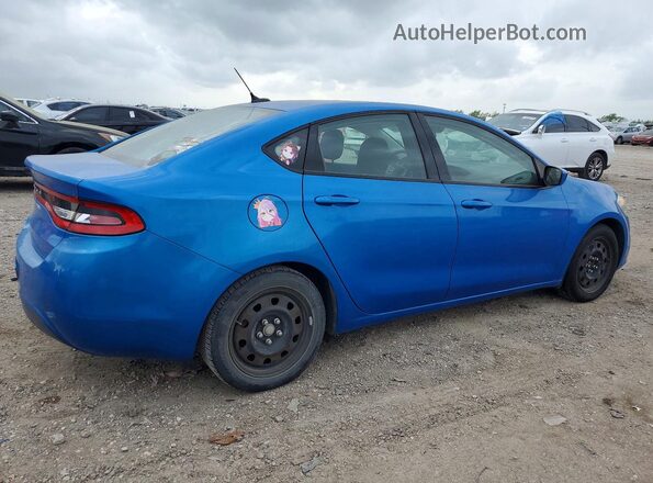 1C3CDFAA9GD549327 2016 DODGE DART Blue Trasero derecho