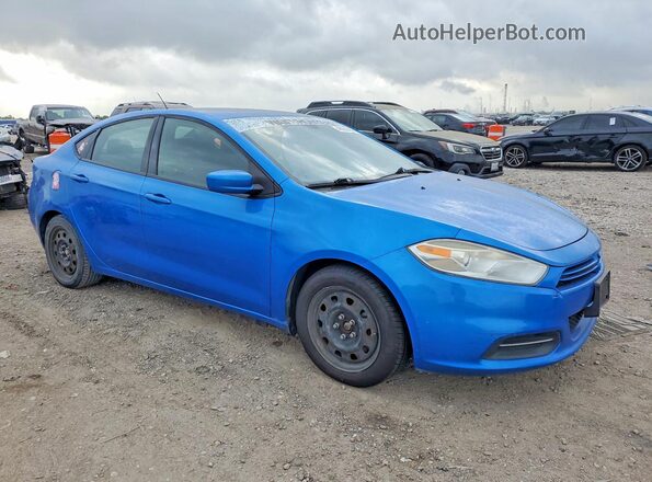 1C3CDFAA9GD549327 2016 DODGE DART Blue Delantero derecho