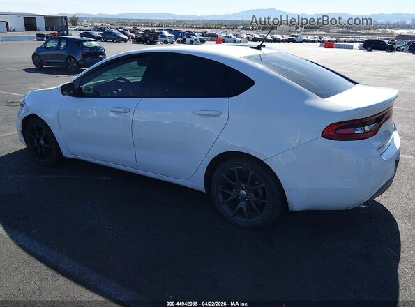 1C3CDFAA9GD643711 2016 DODGE DART Белый Задняя левая четверть