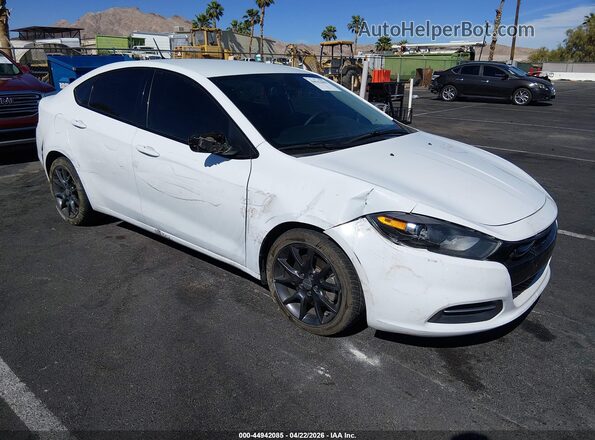 1C3CDFAA9GD643711 2016 DODGE DART Белый Передняя правая четверть