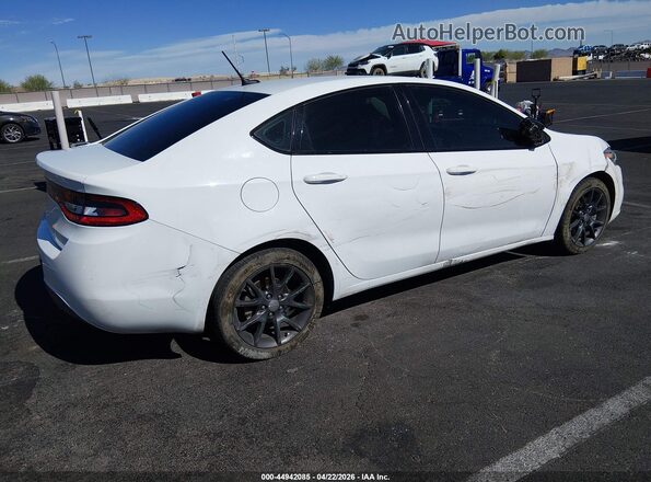 1C3CDFAA9GD643711 2016 DODGE DART Белый Задняя правая четверть