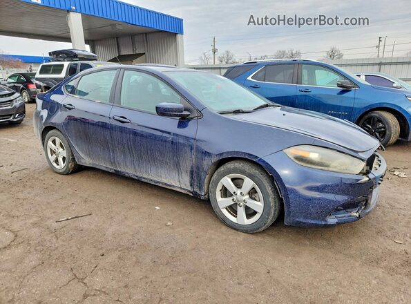 1C3CDFBBXGD607369 2016 DODGE DART Blue Przód prawy