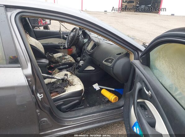 1C3CDFCB6GD704650 2016 DODGE DART Gray Widok wnętrza z przodu