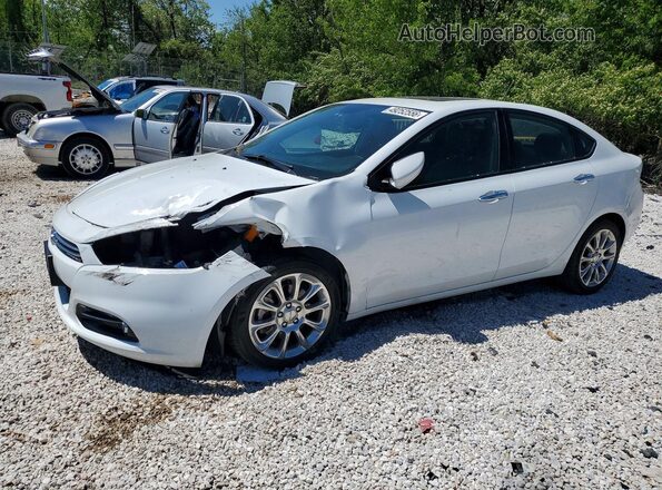 1C3CDFCB7GD610180 2016 DODGE DART White Առջևի ձախ երեք քառորդ տեսարան