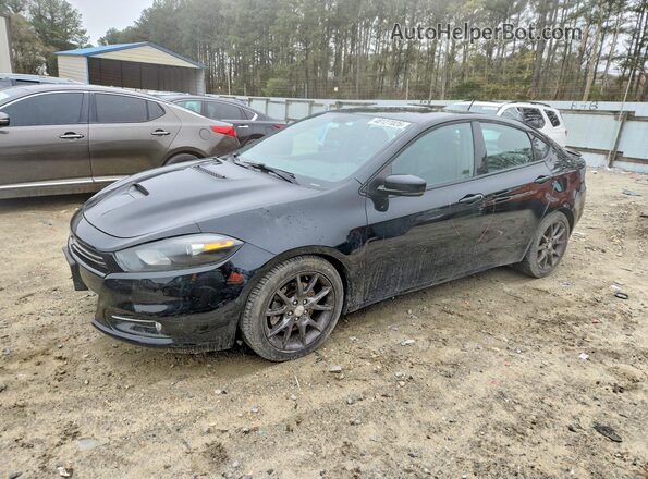 1C3CDFEB1GD578825 2016 DODGE DART Black Przód lewy