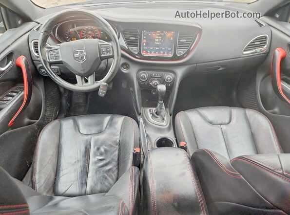 1C3CDFEB1GD578825 2016 DODGE DART Black Widok deski rozdzielczej