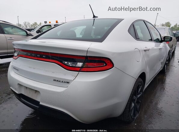 1C3CDFFA3GD791359 2016 DODGE DART White Задня права чверть