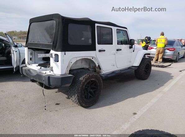 1C4BJWEG6GL124491 2016 JEEP WRANGLER UNLIMITED Белый Задняя правая четверть