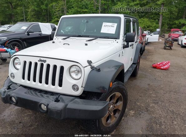 1C4BJWKG3GL307321 2016 JEEP WRANGLER UNLIMITED White Przód lewy