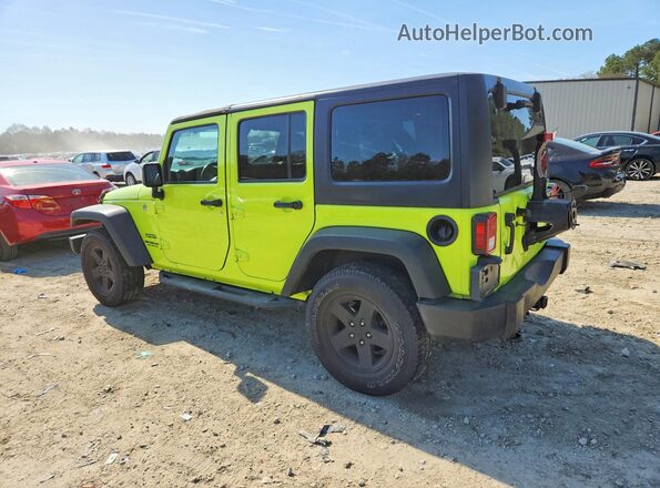 1C4HJWDG9GL295702 2016 JEEP WRANGLER Green Trasero izquierdo