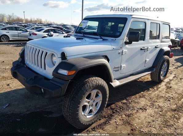 1C4HJXDN5LW199224 2020 JEEP WRANGLER UNLIMITED Белый Передняя левая четверть