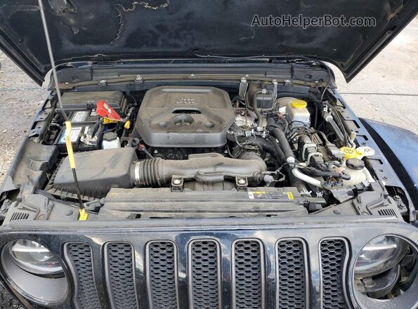 1C4HJXFN2MW695886 2021 JEEP WRANGLER Black Вид підкапотного простору