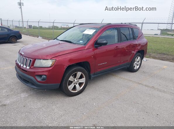 1C4NJCBA1GD742775 2016 JEEP COMPASS Красный Передняя левая четверть