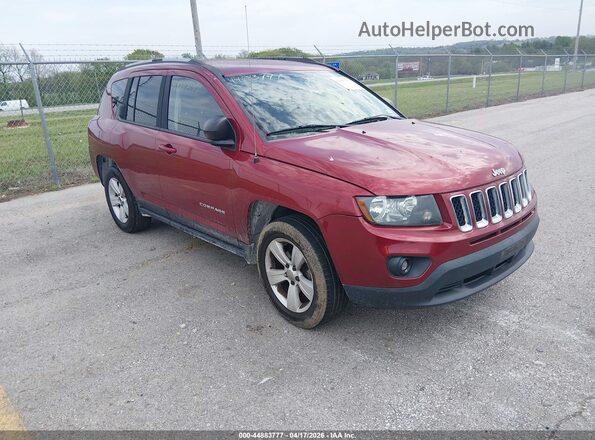 1C4NJCBA1GD742775 2016 JEEP COMPASS Красный Передняя правая четверть