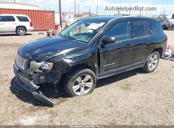 1C4NJCBA5GD704918 2016 JEEP COMPASS Black Vista tres cuartos delantera izquierda