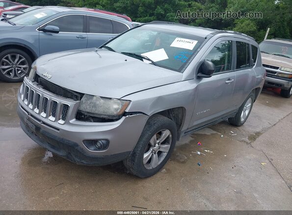 1C4NJCBA7GD560966 2016 JEEP COMPASS Серебряный Передняя левая четверть