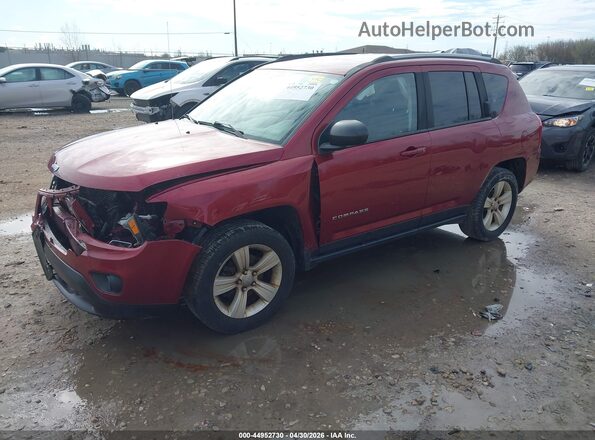 1C4NJDBB5HD106893 2017 JEEP COMPASS Бордовый Передняя левая четверть