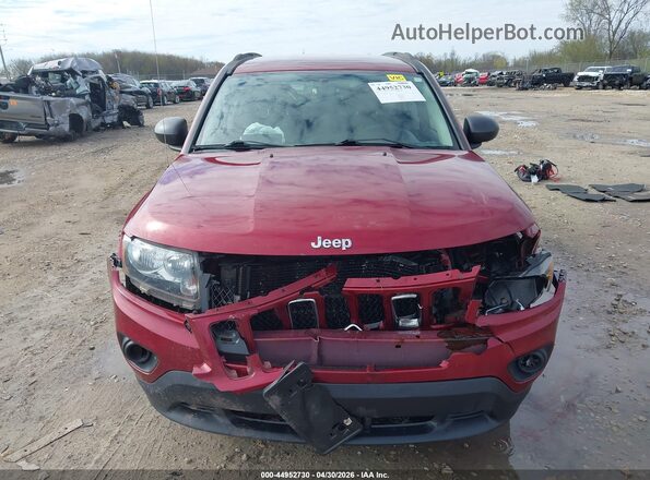 1C4NJDBB5HD106893 2017 JEEP COMPASS Бордовый Вид щитка приборов