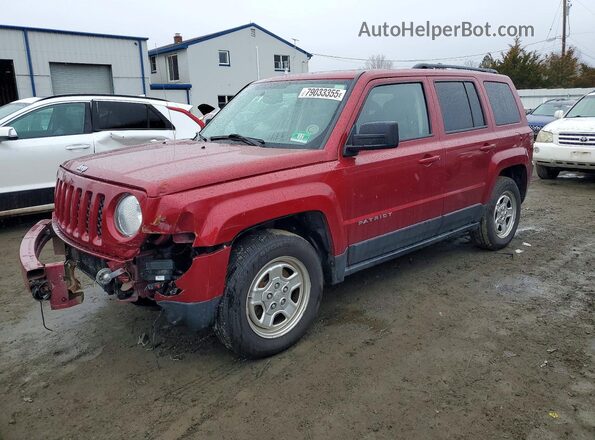 1C4NJPBA3GD636738 2016 JEEP PATRIOT Maroon Առջևի ձախ երեք քառորդ տեսարան