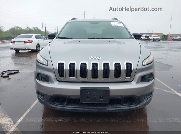 1C4PJLAB2GW143892 2016 JEEP CHEROKEE Серый Вид спереди